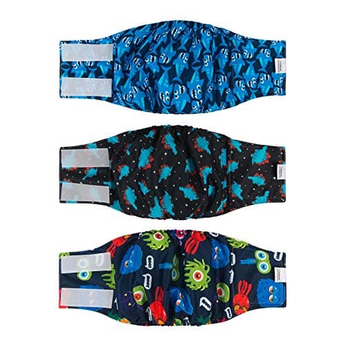 CuteBone Dog Belly Bands for Male Dogs Wraps Washable Doggie Diapers DM07L - Image 1