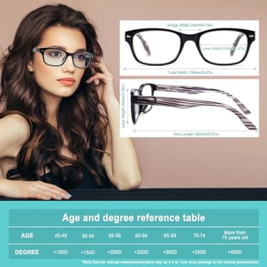 BLOEXCLU 6 Pack Reading Glasses for Women Men Blue Light Blocking Spring Hinge Computer Readers, Anti Eyestrain/Glare (6 Mixed C1, 2, Diopters) - Image 2
