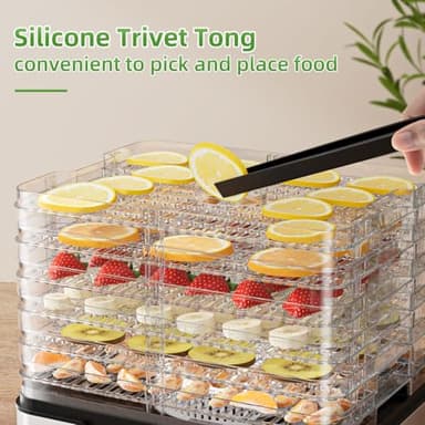 Food Dehydrator Machine Dryer for Jerky: Stainless Steel Dehydrater for Fruit Herb - Digital Food Drier for Meat Beef Dehydration - Image 6