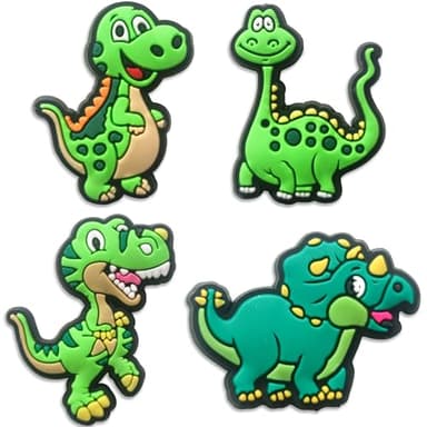 Car & Dinosaur Shoe Charms for Boys, 24 PCS Dino & Truck Shoe Decoration Pins for Clog, Cute Shoe Accessories for Kids Party Favor Gifts - Image 3