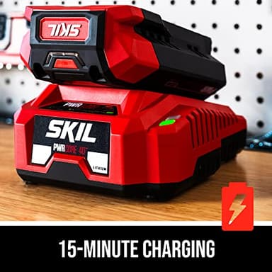 SKIL PWR CORE 40 Brushless 40V 15'' String Trimmer Kit with Smart Load Includes 2.5Ah Battery and Auto PWR Jump Charger- LT4832C-11 - Image 7