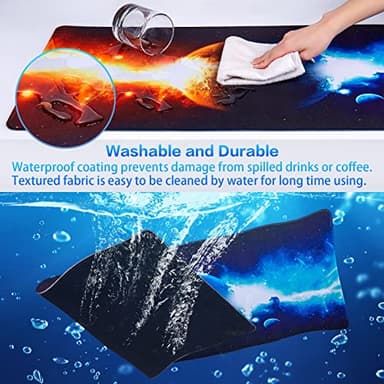 Canjoy Gaming Mouse Pad, Large Extended Mouse Pad Big Computer Mousepad for Home Office Gaming Work 31.5x15.7inch - Image 4