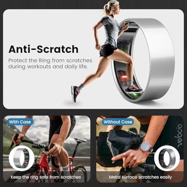 sylacor Ring Cover Compatible with Oura Ring Gen 4/Oura Gen 3, Durable Scratch-Resistant TPU Protecter for Women Men for Gym and Working Out (Gold+Silver+Rosegold, Size 8) - Image 4