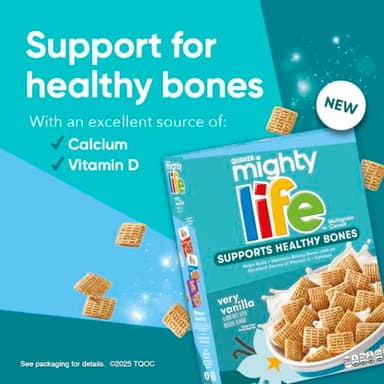 Quaker Mighty Life Multigrain Breakfast Cereal, 3 Flavor Variety Pack (3 Pack) - Image 7