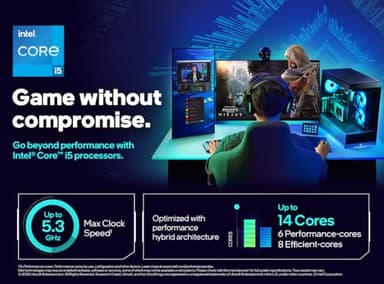 Intel® CoreTM i5-14600K New Gaming Desktop Processor 14 (6 P-cores + 8 E-cores) with Integrated Graphics - Unlocked - Image 2