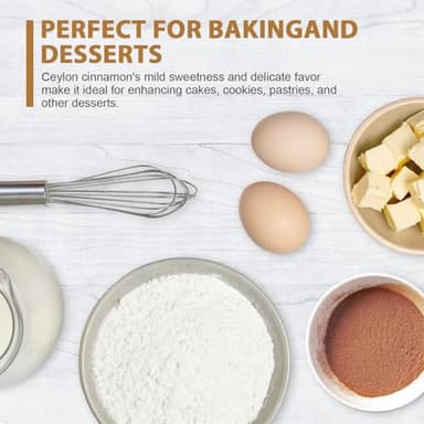 Soeos Organic Ceylon Cinnamon Powder, 8oz (227g), Premium Ground Cinnamon, Non-GMO, Gluten-Free, Freshly Packed - Image 5