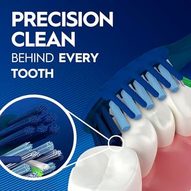 Oral-B Pro Health CrossAction Plaque Removal toothbrushes, 6 Count Toothbrush Soft, Deep Reach in Tight Spaces, Tongue Scraper Tooth Brush, Plaque Fighter, Gentle on Teeth, Gum stimulators - Image 4