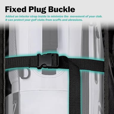 Himal Outdoors Soft-Sided Golf Travel Bag with Wheels- Heavy Duty 600D Polyester Oxford Wear-Resistant, Excellent Zipper Universal Size - Image 6