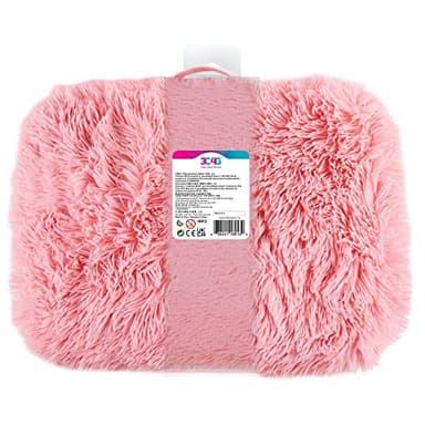 3C4G Pink & Gold Deluxe Fur Lap Desk, Take Tech on The Go, Includes a Media Slot That Perfectly Holds Tablets & Phones, for Ages 6 and up by Make It Real - Image 3