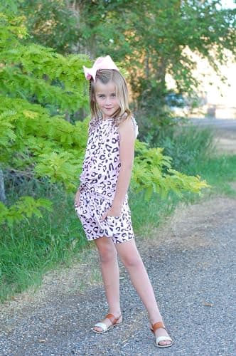 Arshiner Girls Summer 2 Piece Outfits Clothing Sets 7-8Y Pink Leopard Print T-Shirt and Short Pants Cute Print Shorts Set - Image 7