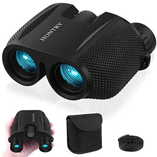 Hontry Binoculars for Adults and Kids, 10x25 Compact Binoculars for Bird Watching, Theater and Concerts, Hunting and Sport Games - Image 1