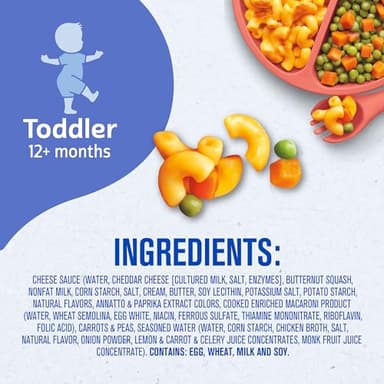 Gerber Mealtime for Toddler Macaroni & Cheese with Side of Seasoned Peas & Carrots, 6.6 Ounce (Pack of 8) - Image 9