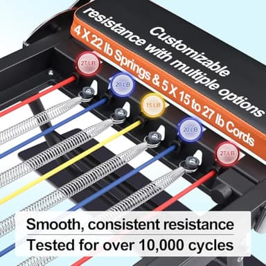 Pilates Reformer,Dpiolrcag Foldable Pilates Machine & Equipment for Home Use and Gym Workout, Suitable for Advanced and Beginners Users, Up to 250 lbs Weight Capacity - Image 4