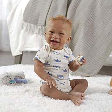 Gerber Baby Boys 5-Pack Short Sleeve Variety Onesies Bodysuits Awesome Fox 6-9 Months - Image 4