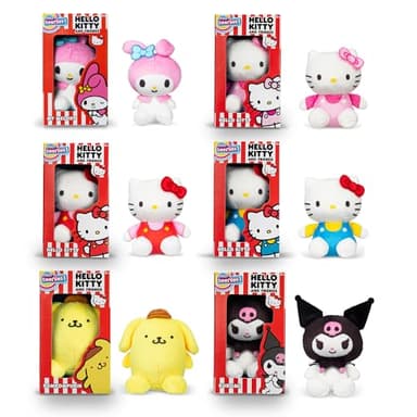 Micro Teenies Hello Kitty and Friends 6 Pack - Miniature Plush Figure, Suffed Animal, Toy Mini Soft Figure for Kids, Girls and Boys Ages 4+ - Image 3