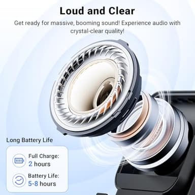 Induction Speaker with Phone Stand 5 in 1 Wireless Induction Bluetooth Audio for iPhone Android Phone Speakers Amplifier with Rechargeable Colorful Light, Birthday Gifts for Men Women Teens (Black) - Image 4