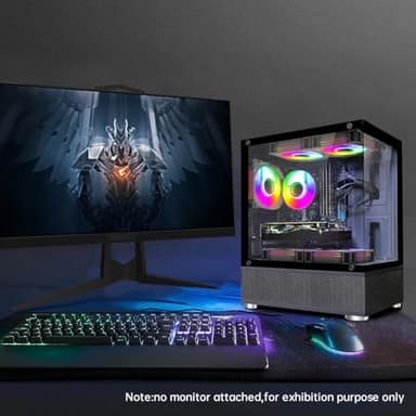STGAubron Gaming PC Computer Desktop, Intel Core i5 up to 3.6G, Radeon RX 590 8G, 16G RAM, 1T SSD, 600M WiFi, BT 5.0, RGB Fan x 3, Windows 11 Home - Image 4