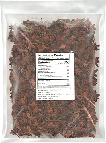 Soeos Star Anise Seeds 16 ounce (1 lb), Whole Chinese Star Anise Seed, Fresh and Pure Star Anise Pod, Non-GMO, Star Anise Spice for Desserts and Wines - Image 2