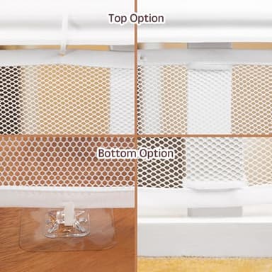 Banister Guard for Baby - 10ft x 3ft, Child Safety Net, Stair Railing Proof Mesh for Kids, Toys, Pets - White - Image 6