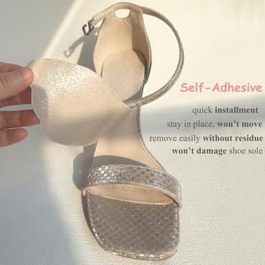 2 Pairs Pigskin Non-Slip High Heel Inserts, Ultra-Thin Adhesive Barefoot Sandal Inserts, New Lengthened 3/4 Weight Shifting Insoles for Dress Shoes, Flats and Boots - Image 6