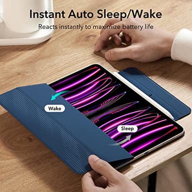 ESR for iPad Pro 12.9 6th/5th/4th Gen, iPad Air 13 Inch Case M3/M2 (2025/2024), Powerful Magnetic Attachment, Slim Trifold Stand Case, Supports Pencil Pro & Pencil (USB-C), Rebound Series, Navy Blue - Image 7
