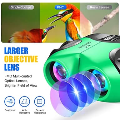 LET'S GO! Best Toys for 3-8 Year Old Boy, Easter Compact Waterproof Binocular for Kids Boys Brithday Christmas Stocking Stuffers for Kids 8-12 Gifts for 5-7 Year Old Boy Toys - Image 4