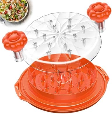 Chicken Shredder Tool Twist Large - 10'' Pro Meat Shredders for Chicken Breast,Visible Kitchen Gadgets Grinder Machine with Brush,Strong Anti-Slip Strip,Ergonomic Handle,BPA Free (Orange - Image 3