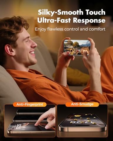 UNBREAKcable 2+2 Pack for iPhone 16 Pro Max Screen Protector & Lens Protector 【Military-Grade】【Easy Install】【Efficient Night Shot】9H+ Shatterproof Tempered Glass Film,Bubble-Free&Anti-Fingerprint ,Case Friendly-6.9 inch - Image 7