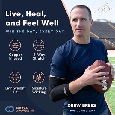 Copper Compression Arthritis Gloves | Fingerless Arthritis Carpal Tunnel Pain Relief Gloves For Men & Women | Hand Support Wrist Brace For Rheumatoid, Tendonitis, Swelling, Crocheting, Typing (M) - Image 6