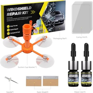 LOMEEN Windshield Repair Kit, 2025 New Package Windshield Crack Repair Kit with Enhanced Injection Head., Long-Lasting for Windshields, Windows, Mirrors, All Crack Types - Image 7