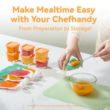Chefhandy Baby Food Maker, Steamer & Blender with Stainless Steel Basket, Puree Maker with Auto/Manual Blend, Bottle Warmer & Sterili-zer, Safe & Easy-to-Clean Compact Baby Food Processor (Yellow) - Image 8