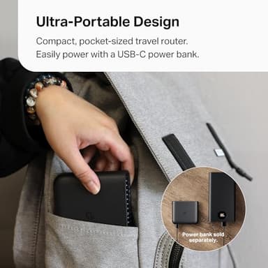 TP-Link Ultra-Portable Wi-Fi 6 AX1500 Travel Router TL-WR1502X | Easy Public WiFi Sharing | Hotel/RV/Travel Approved | Phone WiFi Tether | USB C Powered | Multi-Mode | Tether App | Durable Design - Image 6