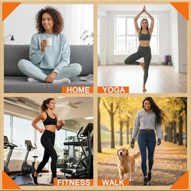 FULLSOFT 3 Pack Leggings for Women Non See Through-Workout High Waisted Tummy Control Running Yoga Pants(3 Pack Black,Black,Black,Small-Medium) - Image 5