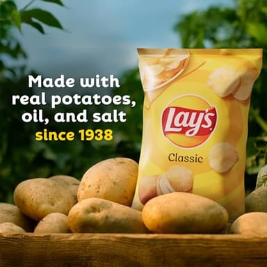 Lay's Potato Chips, Classic, 1 Ounce (Pack of 40) - Image 5