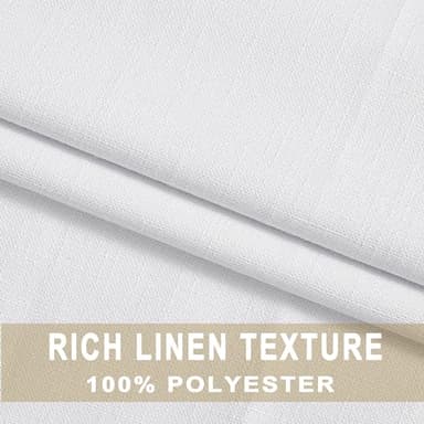 Kayne Studio White Full Blackout Linen Textured Pinch Pleated Curtains 102 inch Extra Long for Living Room,Thermal Insulating Pinch Pleated Drapes for Traverse Rod,40" x 102",9 Hooks,1 Panel - Image 6