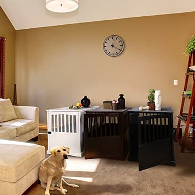 Casual Home Wooden Large Pet Crate, End Table, Espresso, 24 x 36.5 x 29.5 in - Image 15