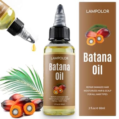 RAW Batana Oil for Hair Growth, Dr Sebi Organic Unrefined Batana Oil from Honduran, 100% Pure & Natural Hair Growth for Thicker & Stronger Hair - 2 FL OZ - 60Ml - 1Pack - Image 1
