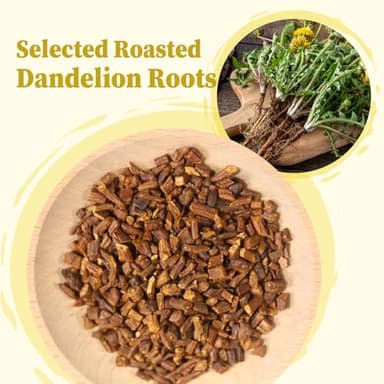 FullChea - Dandelion Root Tea Bags, 40 Teabags, 2.5g/bag - Premium Roasted Dandelion Root - Non-GMO - Caffeine-free - Detox Herbal Tea - Helps Improve Digestion & Immune System - Image 3