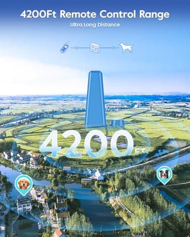 Dog Training Collar with 7 Training Modes, 4200Ft Remote Electronic Dog Shock Collar, Electric Shock Collar for Small Medium Large Dogs (Green) - Image 5