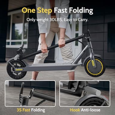 NAVIC Electric Scooter Adults, Powerful 350W Motor, Max 22 Miles Long Range, Top Speed 19 MPH, 8.5" Tires, E Scooter for Adults with APP Control - Image 5