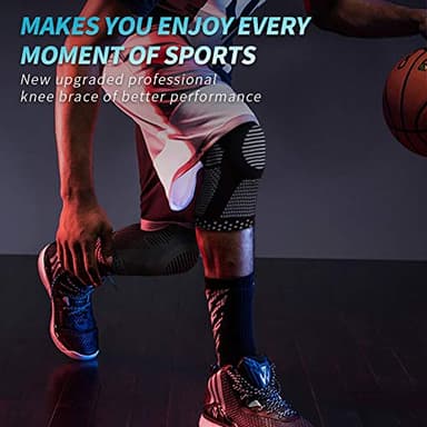 NEENCA Professional Knee Brace for Pain Relief, Medical Knee Support with Patella Pad & Side Stabilizers, Compression Knee Sleeve for Meniscus Tear, ACL, Joint Pain, Runner, Workout - Single - Image 6