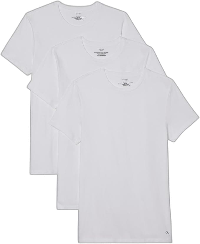 Calvin Klein Men's Cotton Classics 3-Pack Undershirts - Image 1