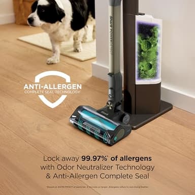Shark PowerDetect Pet Plus Clean & Empty Cordless Stick Vacuum & Auto-Empty System, Powerful Suction, HEPA Filtration, Carpet & Hard Floor, Portable, Stick Vacuum for Pet Hair, Dark Gray, IP3253 - Image 10