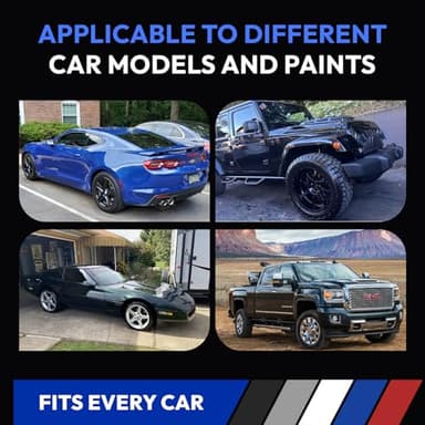 2025 New Upgraded Car Scratch Remover, Scratch and Swirl Remover for Vehicles Blemishes, Non-Toxic Car Paint Scratch Repair, Polishing & Waxing Kits with Buffer Pad, Microfiber Towel (1) - Image 6