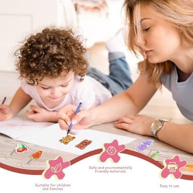 Gushu 25PCS Shrinky Dink Sheets,Shrink Plastic Sheets for Crafts,Shrinky Plastic for Crafts Kids DIY Jewelry Keychains Making,20x14.5cm - Image 6