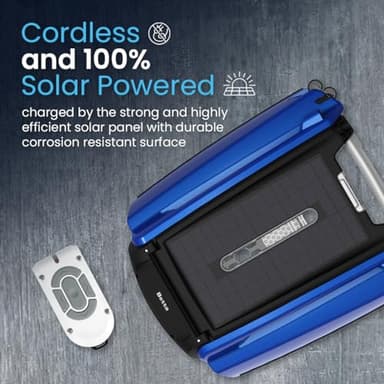 Betta SE Solar Powered Automatic Robotic Pool Surface Skimmer Cleaner with 24/7 Continuous Cleaning Battery Power and Re-Engineered Twin Salt Chlorine Tolerant Motors (Blue) - Image 3