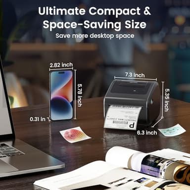 Omezizy Bluetooth Shipping Label Printer 4x6 - D450BT Thermal Label Printer for Shipping Packages, Small Business, Home, Office, Compatible with Amazon, Ebay, Tiktok, Etsy, USPS - Image 5