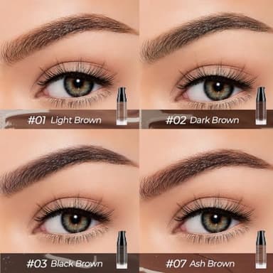 SACE LADY 3D Eyebrow Gel Long Lasting 24 Hours Waterproof Smudge-proof Brow Cream Makeup Kit (02 DARK BROWN, 0.2Fl Oz) - Image 6