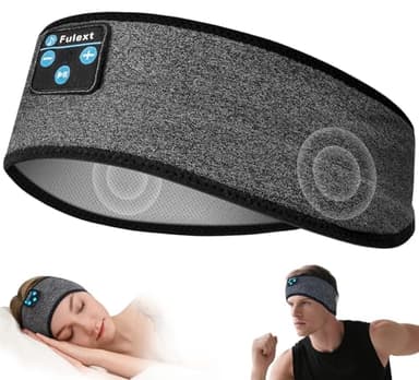 Fulext Sleep Headphones Bluetooth Headband - Sleeping Headphones for Side Sleeper Reduce Snoring Disturbance for Sleeping, Sports, Tech/Birthday for Women Men Mom Dad - Image 1