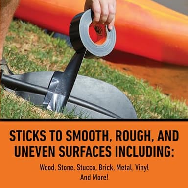 Gorilla Duct Tape, Black Tape, 1.88" x 35 yd (Pack of 1) - Heavy Duty and Weather Resistant for Indoor or Outdoor - Image 3